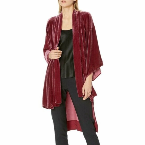 NEW" BCBG MAXAZRIA TEMPEST HIGH-LOW KIMONO JACKET SIZE XS-S $348 - Picture 5 of 7